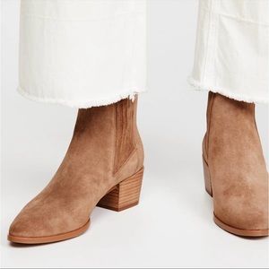 Rag & Bone Rover Boots Women's Brown Suede Rover Pull on Ankle Booties Size 40